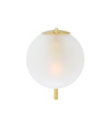 Madison wall light brass/glass 23 cm