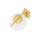 Madison wall light brass/glass 23 cm