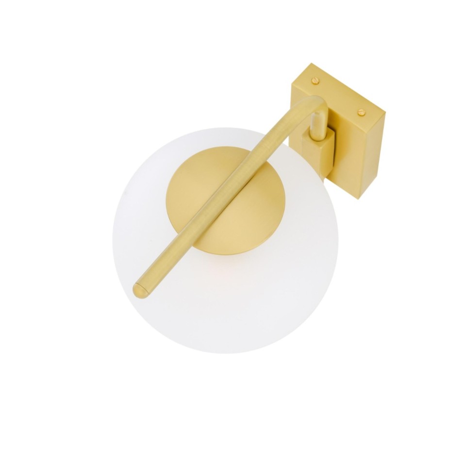 Madison wall light brass/glass 23 cm