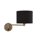 Kerry vägglampa mässing/tyg 26 cm Mullan Lighting Kerry vägglampa mässing/tyg 26 cm