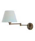 Kerry vägglampa mässing/tyg 26 cm Mullan Lighting Kerry vägglampa mässing/tyg 26 cm