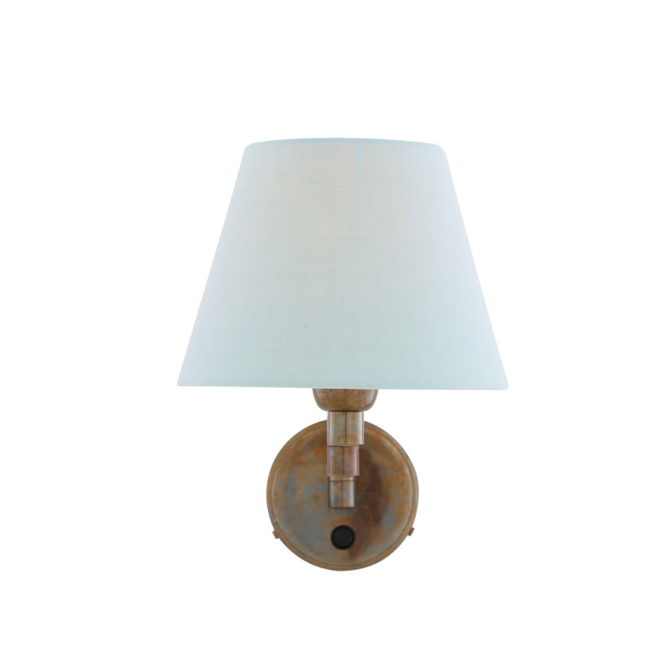 Kerry vägglampa mässing/tyg 26 cm Mullan Lighting Kerry vägglampa mässing/tyg 26 cm