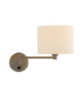 Kerry vägglampa mässing/tyg 26 cm Mullan Lighting Kerry vägglampa mässing/tyg 26 cm