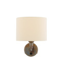 Kerry vägglampa mässing/tyg 26 cm Mullan Lighting Kerry vägglampa mässing/tyg 26 cm