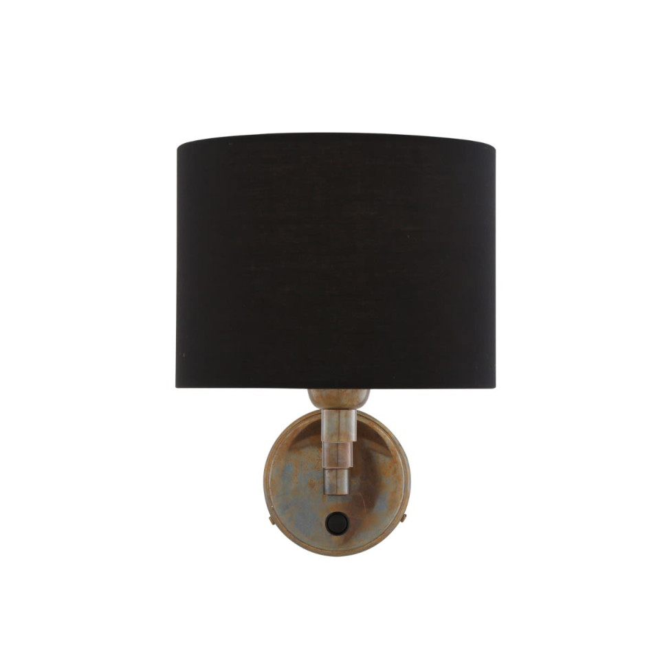 Kerry vägglampa mässing/tyg 26 cm Mullan Lighting Kerry vägglampa mässing/tyg 26 cm