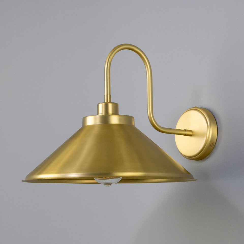 Rio vägglampa mässing 37.5 cm