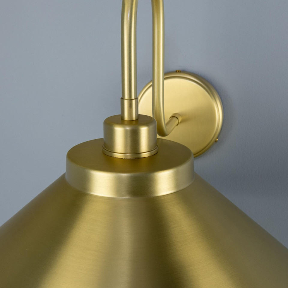 Rio vägglampa mässing 37.5 cm