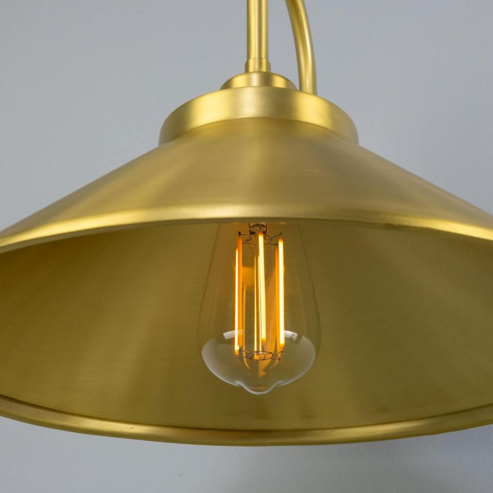 Rio vägglampa mässing 37.5 cm