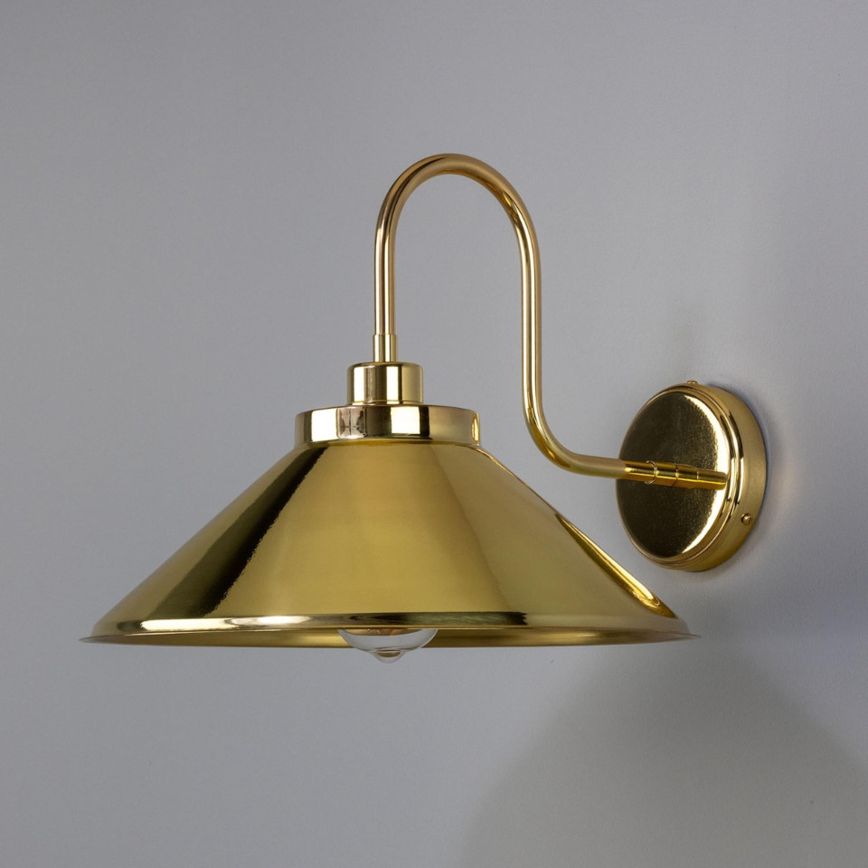 Rio vägglampa mässing 37.5 cm