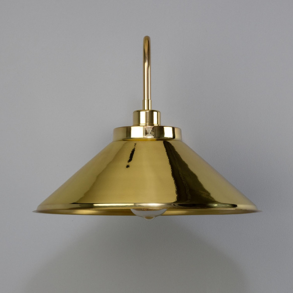 Rio vägglampa mässing 37.5 cm