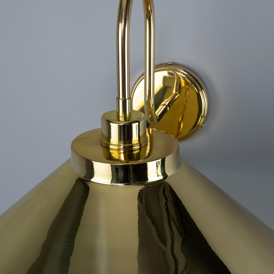 Rio vägglampa mässing 37.5 cm