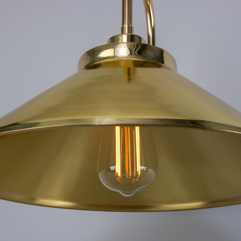 Rio vägglampa mässing 37.5 cm
