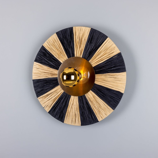 Vernon Wall Lamp Brass/Raffia 54 cm Vernon Wall Lamp Brass/Raffia 54 cm