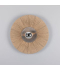 Syracuse vägglampa mässing/raffia 54 cm Mullan Lighting Syracuse vägglampa mässing/raffia 54 cm