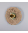 Syracuse vägglampa mässing/raffia 54 cm Mullan Lighting Syracuse vägglampa mässing/raffia 54 cm