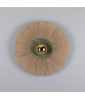 Syracuse vägglampa mässing/raffia 54 cm Mullan Lighting Syracuse vägglampa mässing/raffia 54 cm