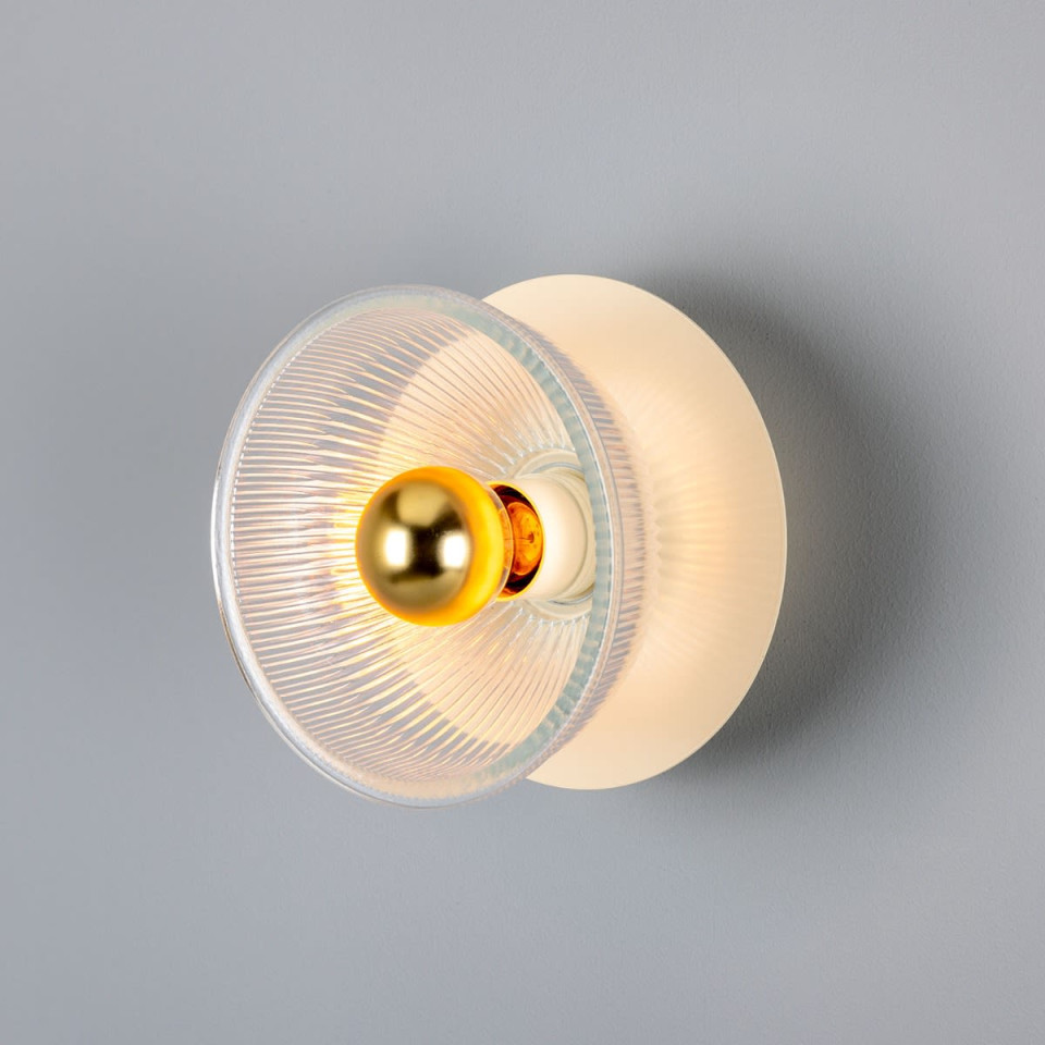 Eclipse vägglampa mässing/glas 20 cm Mullan Lighting Eclipse vägglampa mässing/glas 20 cm