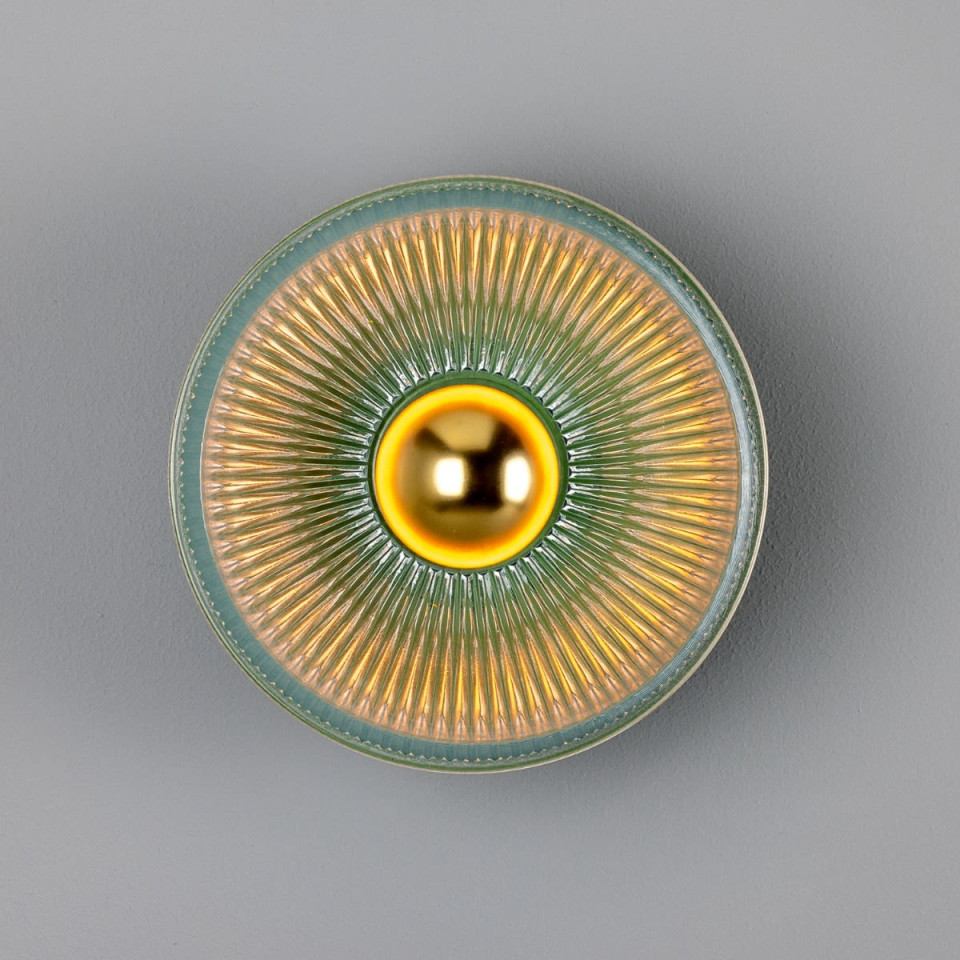 Eclipse vägglampa mässing/glas 20 cm Mullan Lighting Eclipse vägglampa mässing/glas 20 cm