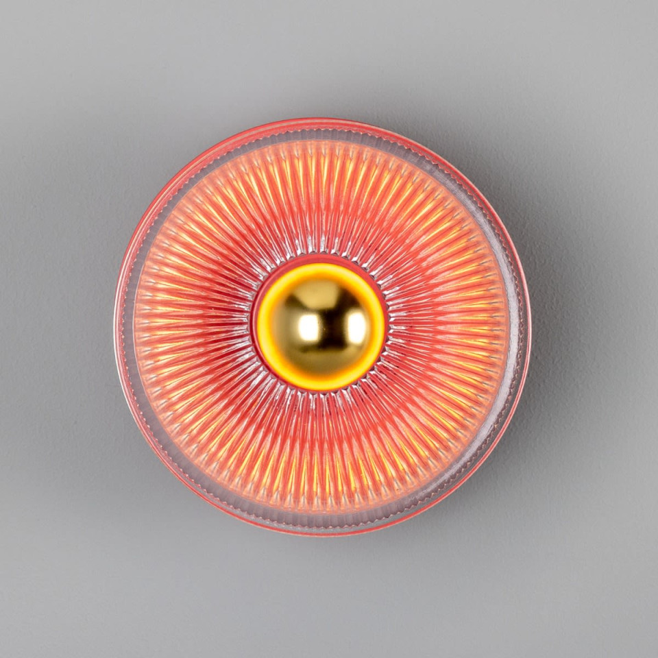 Eclipse vägglampa mässing/glas 20 cm Mullan Lighting Eclipse vägglampa mässing/glas 20 cm