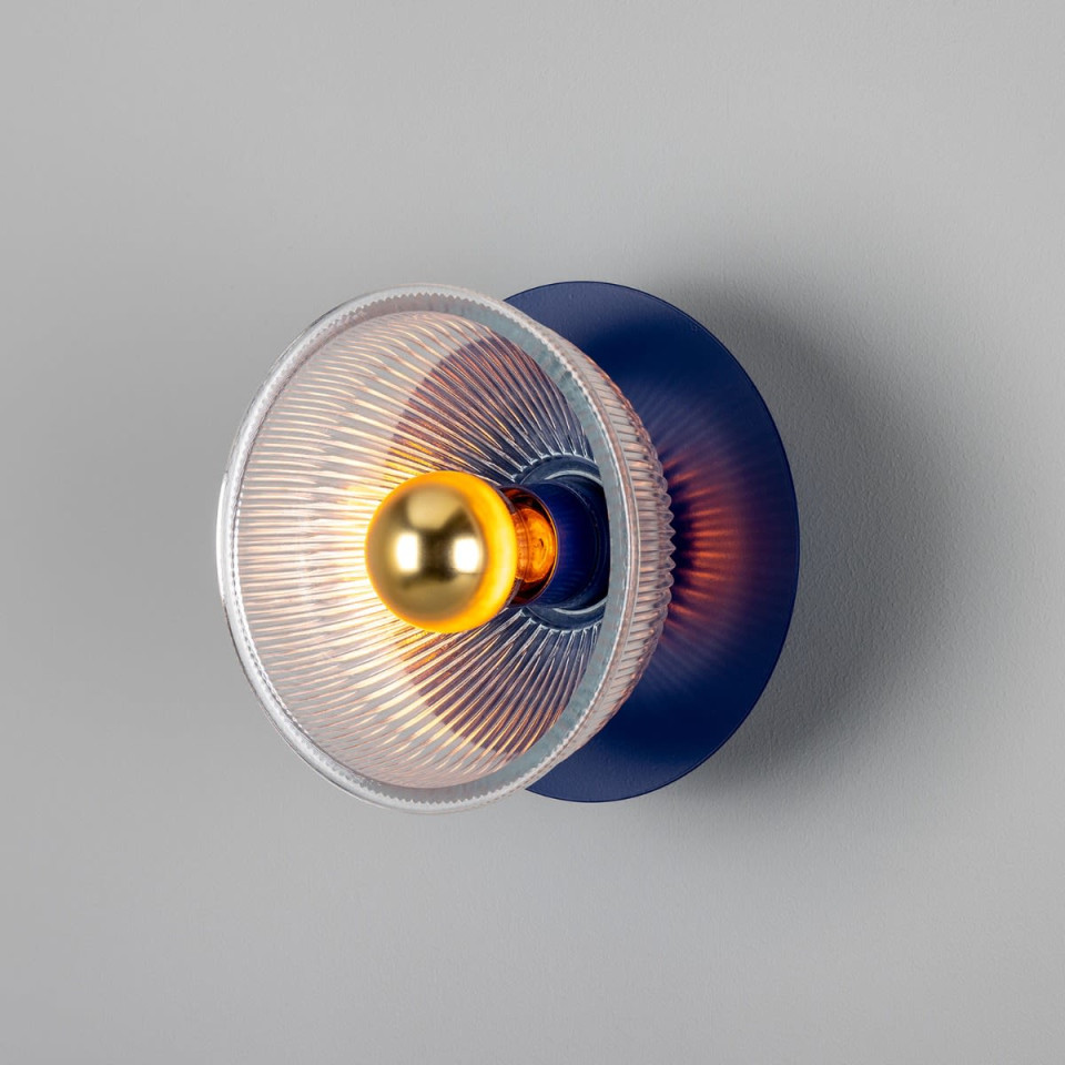 Eclipse vägglampa mässing/glas 20 cm Mullan Lighting Eclipse vägglampa mässing/glas 20 cm