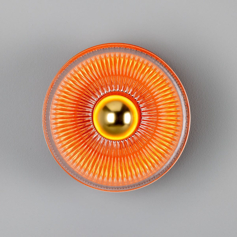 Eclipse vägglampa mässing/glas 20 cm Mullan Lighting Eclipse vägglampa mässing/glas 20 cm
