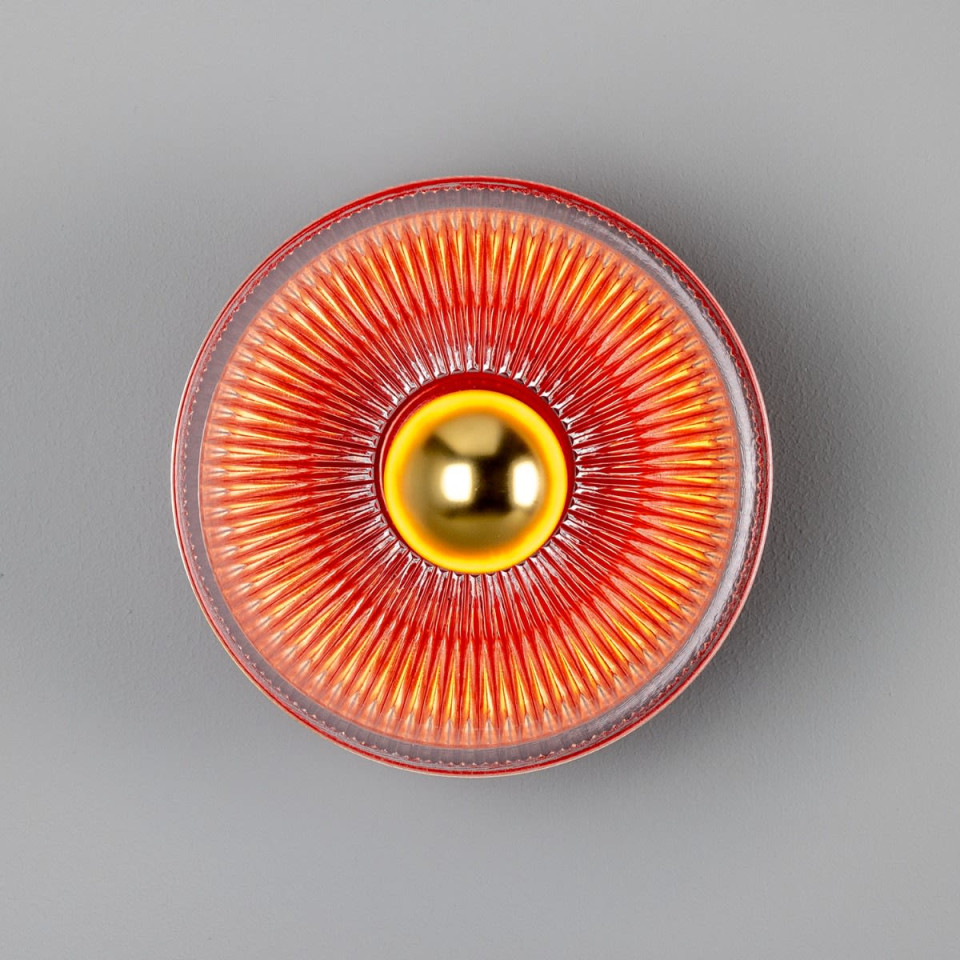 Eclipse vägglampa mässing/glas 20 cm Mullan Lighting Eclipse vägglampa mässing/glas 20 cm