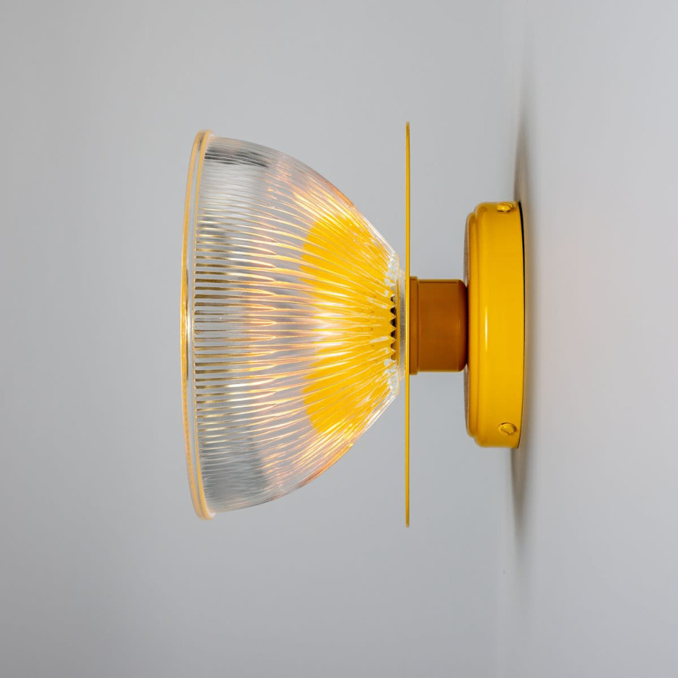 Eclipse vägglampa mässing/glas 20 cm Mullan Lighting Eclipse vägglampa mässing/glas 20 cm
