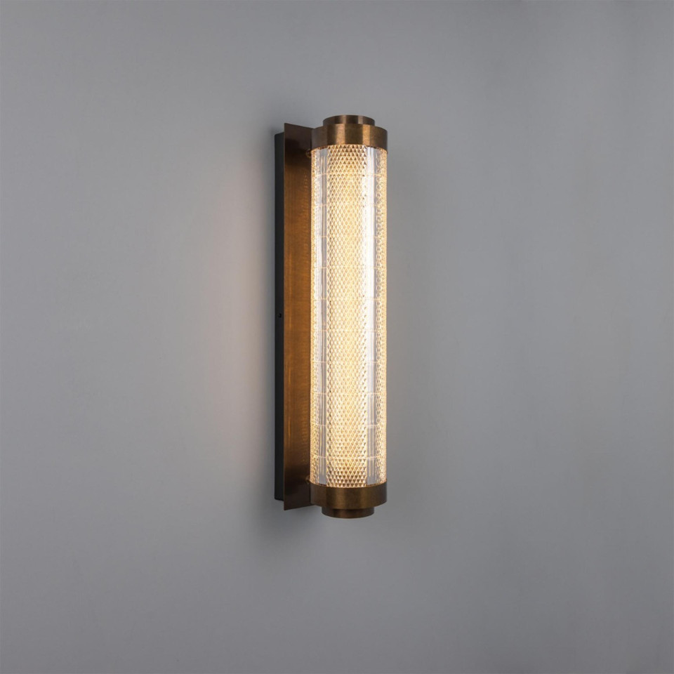 Ashford vägglampa mässing/akryl 79.6 cm