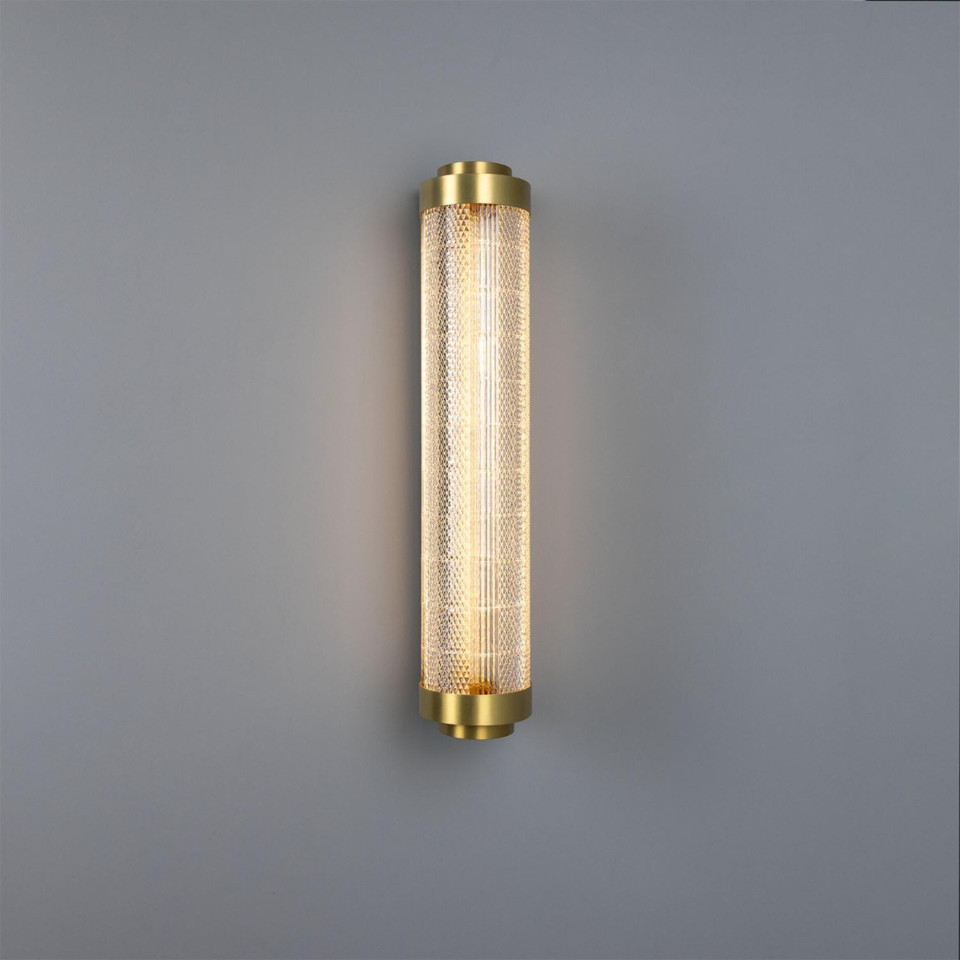 Ashford vägglampa mässing/akryl 79.6 cm