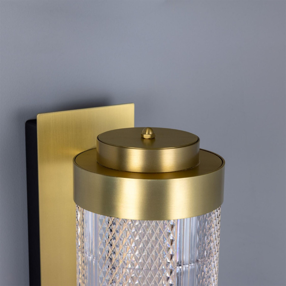 Ashford vägglampa mässing/akryl 79.6 cm