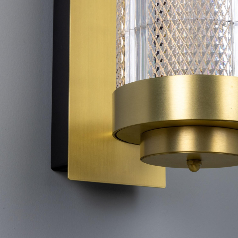 Ashford vägglampa mässing/akryl 79.6 cm