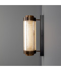 Ashford liten vägglampa mässing/glas 50 cm