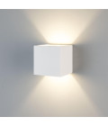 Lissabon kub hotell vägglampa gips 11,5 cm