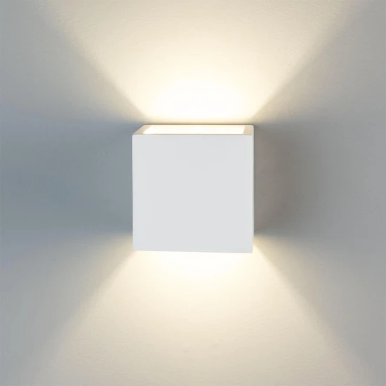 Lisbon cube hotel wall light plaster 11.5 cm