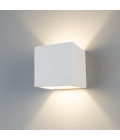 Lissabon kub hotell vägglampa gips 11,5 cm