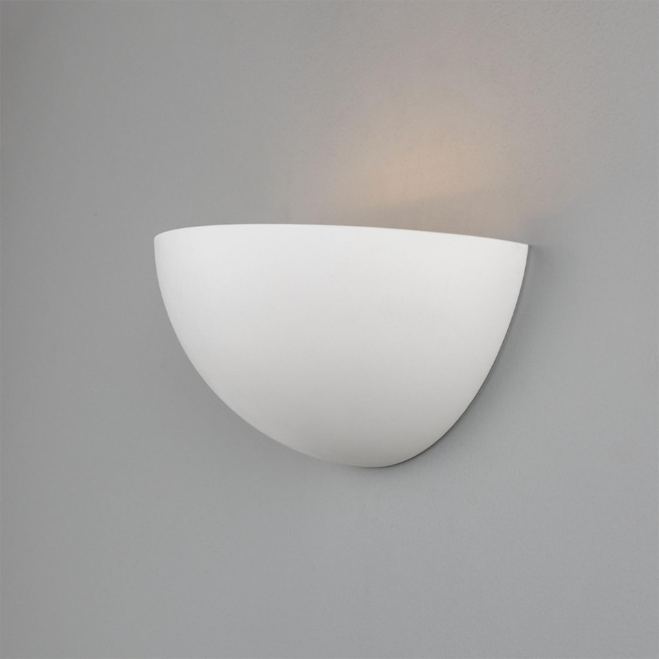 Bonn halv kupol hotell vägglampa gips 28 cm Mullan Lighting Bonn halv kupol hotell vägglampa gips 28 cm