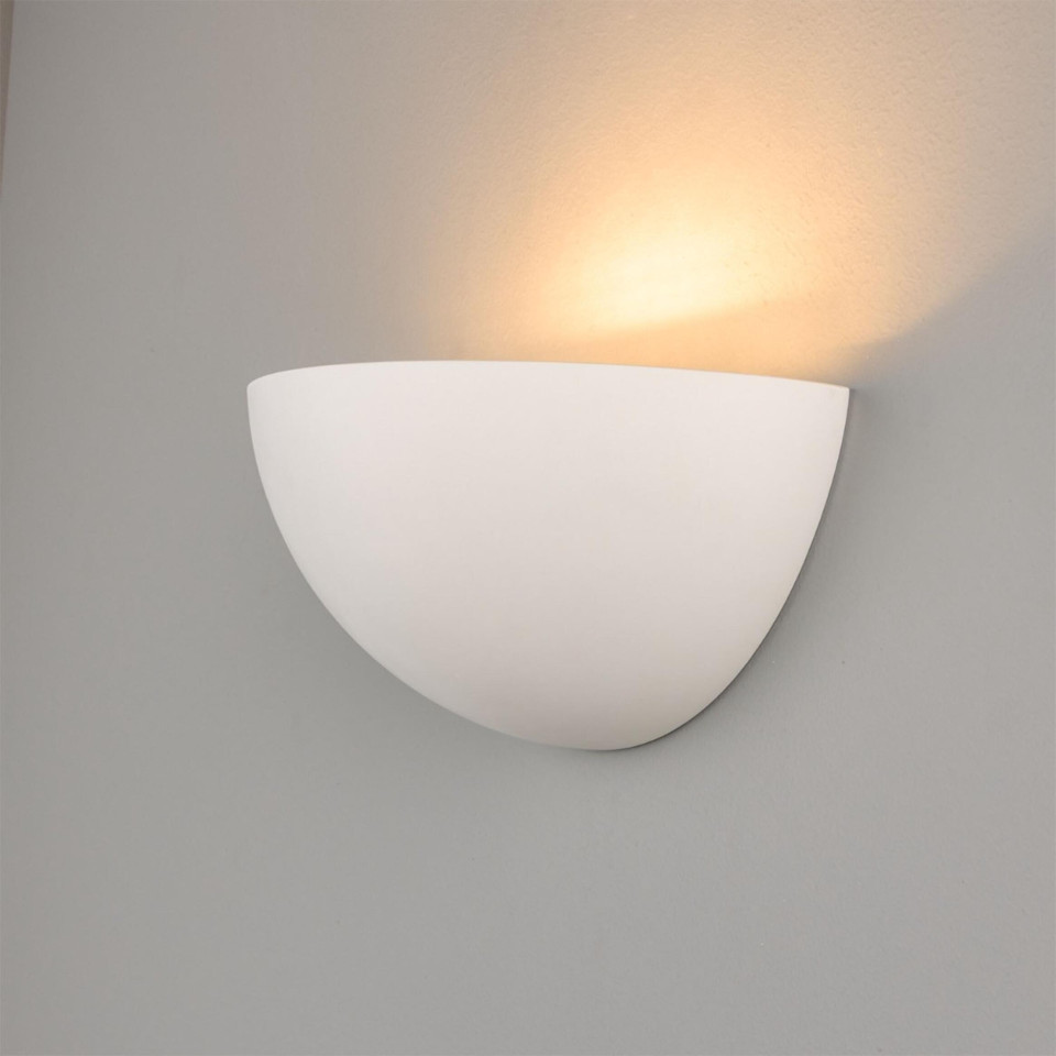 Bonn halv kupol hotell vägglampa gips 28 cm Mullan Lighting Bonn halv kupol hotell vägglampa gips 28 cm