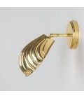 Shell väggslampa i mässing 26,5 cm