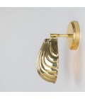 Shell väggslampa i mässing 26,5 cm