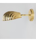Shell väggslampa i mässing 26,5 cm