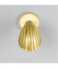 Shell väggslampa i mässing 26,5 cm