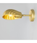 Shell väggslampa i mässing 26,5 cm