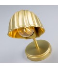 Shell väggslampa i mässing 26,5 cm