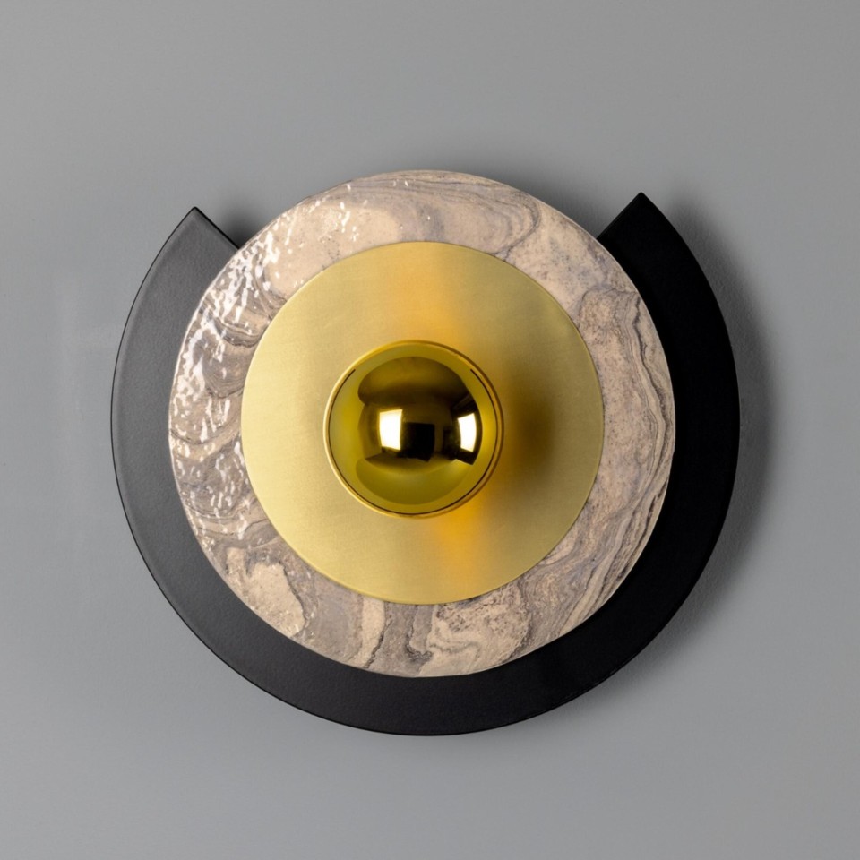 Venus wall light brass/ceramic 35 cm