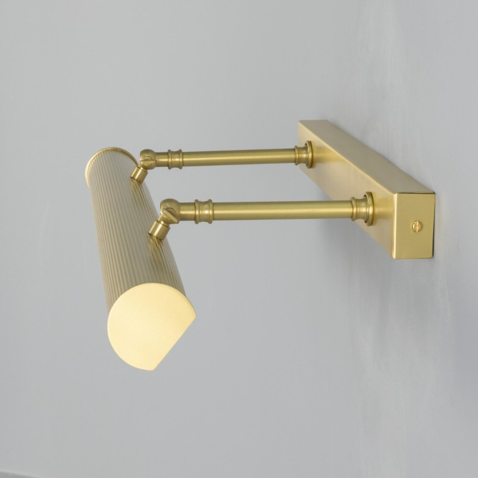 Cambridge tavelbelysing mässing 60,5 cm