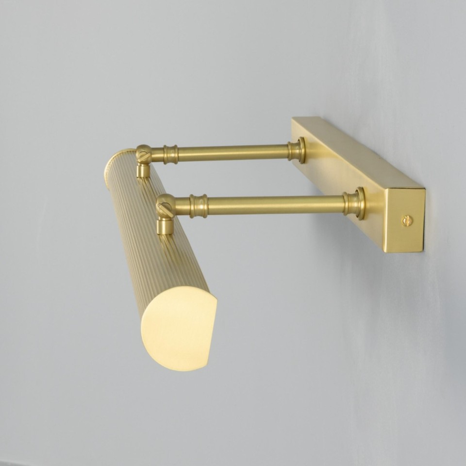 Cambridge tavelbelysing mässing 60,5 cm