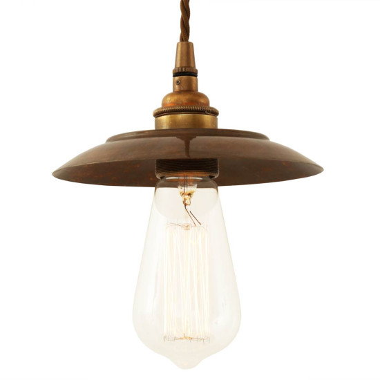 Reznor Taklampa Antikmässing 16cm