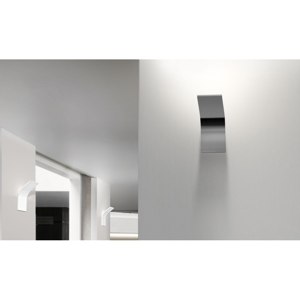 App hotell vägglampa vit/matt mässing/titan 20cm