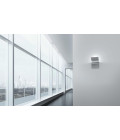 App hotell vägglampa vit/matt mässing/titan 20cm