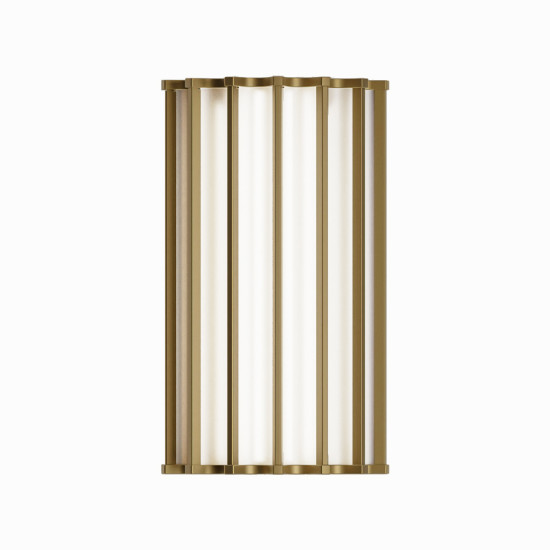 Roma vägglampa brons 63 cm